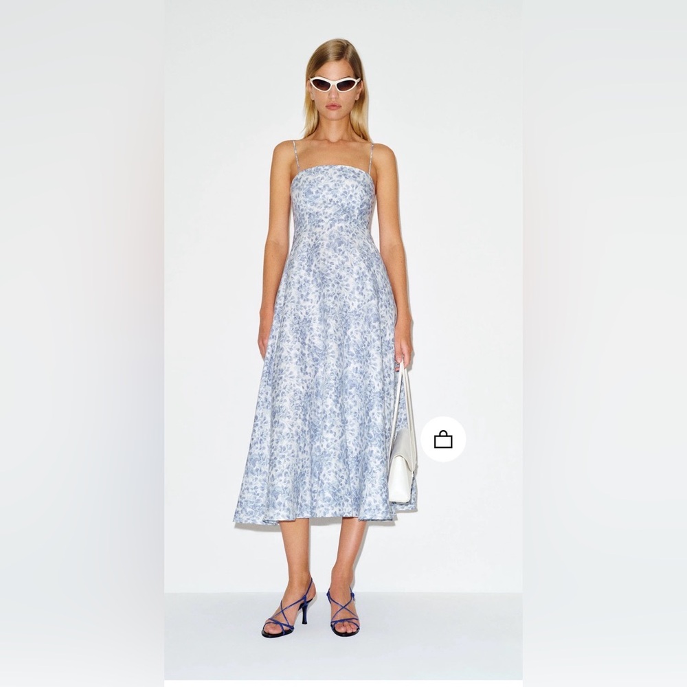 Reformation Monette Linen Dress Size 12